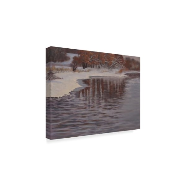 Rusty Frentner 'Huron River Cold' Canvas Art,24x32